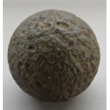 TWO IRON CANNON BALLS, 17TH AND 18TH CENTURY