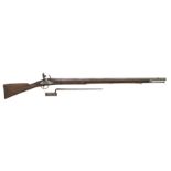 A .750 CALIBRE FLINTLOCK MUSKET FOR THE EAST INDIA COMPANY BY TWIGG, THE LOCK DATED 1780