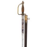 A 1796 PATTERN INFANTRY OFFICER'S SWORD