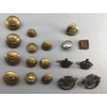 CORNWALL LIGHT INFANTRY BUTTONS, 20TH CENTURY