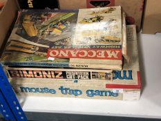 A mousetrap board game together Meccano highway vehicle set and presentation gift pack