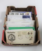 A box of mid 20th century and later first day covers