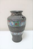 A Japanese bronze cloisonne vase