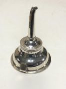 A Georgian silver wine funnel