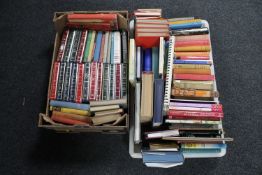 Two boxes of 20th century novels,