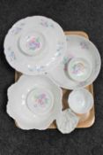 A tray of Aynsley Little Sweetheart china