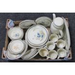 A box of Royal Doulton Lambeth ware Willo' The Whisp coffee and dinner ware