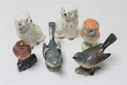 Four Beswick bird figures : Barn Owl,