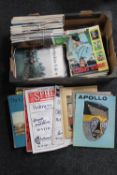 A box of late 20th century magazines including Lincolnshire Life and world sport etc