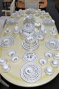 Approximately 126 pieces of Royal Worcester Bernina tea and dinner china