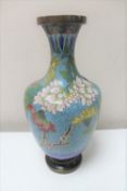 A Chinese bronze cloisonne vase