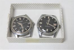 Two gent's wristwatches with black dials signed Citizen and Comy