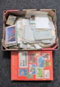 A Stanley Gibbons catalogue together with paper items, letters,