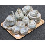 A tray of Japanese egg shell tea service