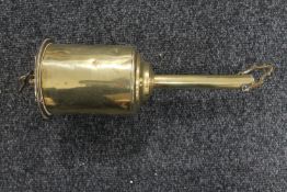 A Georgian brass spit