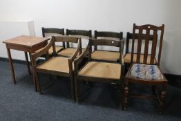 Six late 20th century dining chairs (no seat pads),
