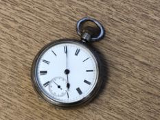 A silver open face pocket watch, Chester 1899 CONDITION REPORT: In going order.