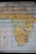 A large school map depicting Africa
