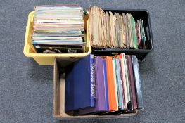 Three boxes of LP records, box sets,