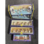 A boxed Britians The Queens Silver Jubilee soldier set and four further boxed Greek figure sets