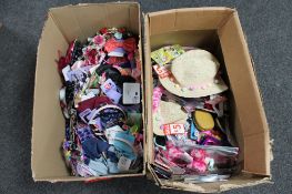 Two boxes of assorted Claires Accessories