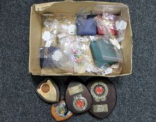 A box of costume and fashion jewellery,