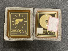 A boxed Tri-wall pack world wide clock/barometer