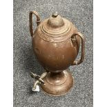 An antique painted samovar