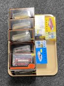 A tray of ten boxed Exclusive First Edition die cast buses and three further boxed Vanguards die