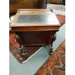 A Victorian mahogany Davenport,