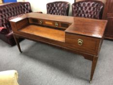 A Regency mahogany square piano case converted to a sideboard