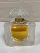 A Lalique, France factice frosted glass perfume display bottle, height 10.