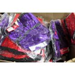 A box of Phaze satin burlesque frill mini dresses