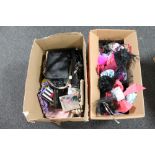 Two boxes of assorted Claires Accessories