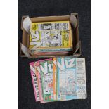 A box of twenty-eight vintage Viz comics