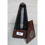 A German mahogany cased metronome