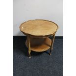 A mid 20th century two tier book table