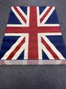 A contemporary Union Jack rug