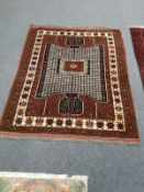 A Caucasian Afshar rug,