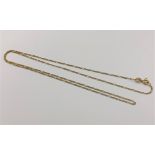 An 18ct gold necklace, length 51cm. CONDITION REPORT: 2.5g.