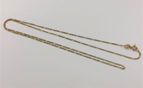 An 18ct gold necklace, length 51cm. CONDITION REPORT: 2.5g.