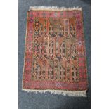 An Afghan rug,