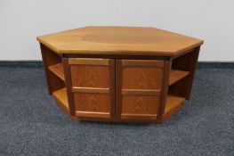 A Parker Knoll teak corner TV stand