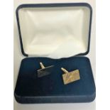 A pair of 9ct gold cufflinks, 4.2g.