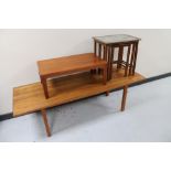 A mid 20th century Danish teak coffee table,