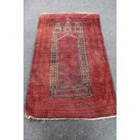 An Afghan prayer rug,