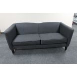 A Marks & Spencer two seater settee in charcoal fabric