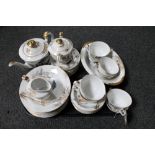 A tray of Japanese china tea and dinner service