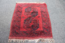 An Afghan Bokhara rug,