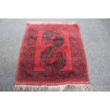 An Afghan Bokhara rug,